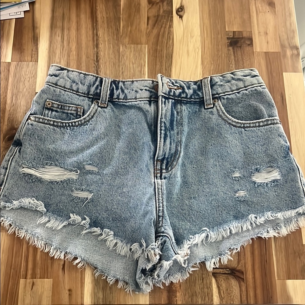 Denim Distressed Women Shorts